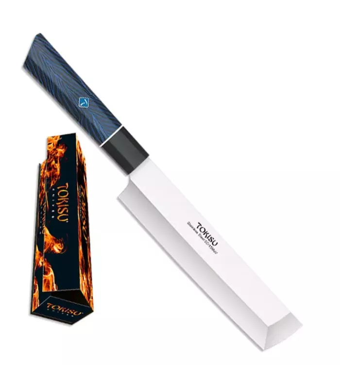 Couteau de cuisine NAKIRI, manche G10 Damasco de Tokisu (31 cm.) ⚔️