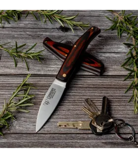 Naaier Cudeman handvat in rood estamina, staal 420 ⚔️