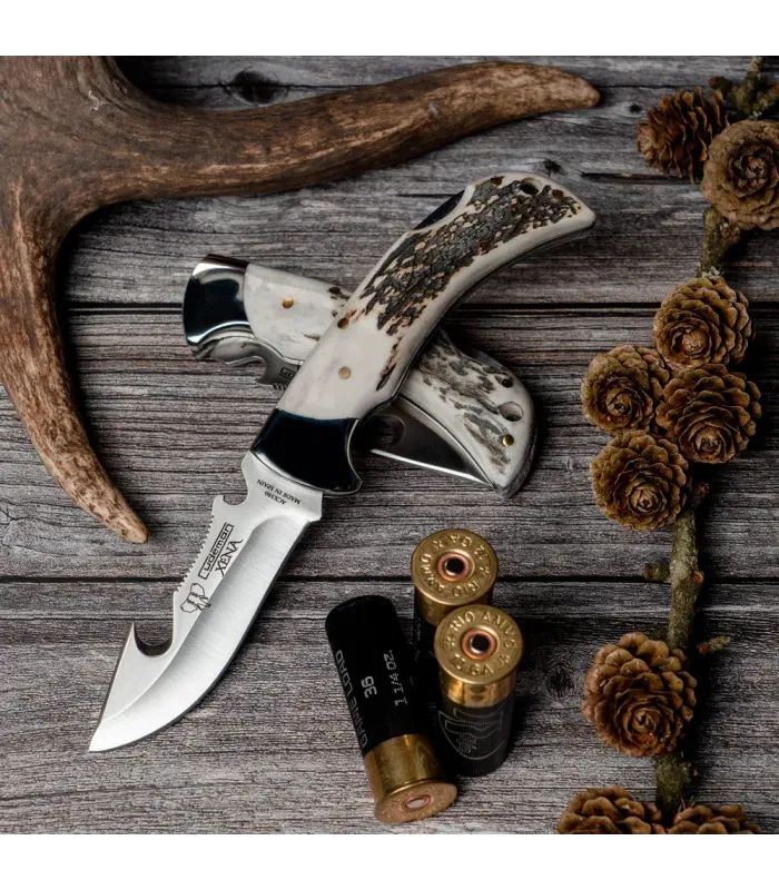 Cudeman Deer Antler Skinning Knife ⚔️