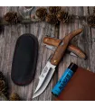 Albacete-style Pocket Knife with Olive Wood Handle, 8 cm Blade. ⚔️