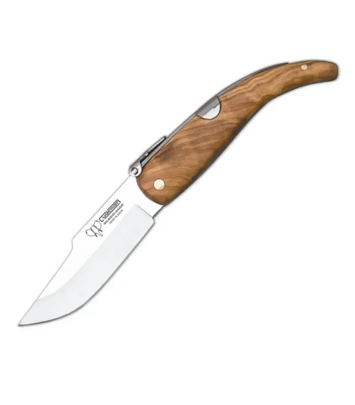 Couteau d'Albacete avec manche en olivier, lame de 8 cm. ⚔️
