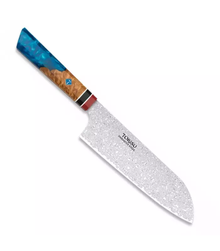 Faca de cozinha SANTOKU, cabo Staypak da Tokisu (32,5 cm). ⚔️