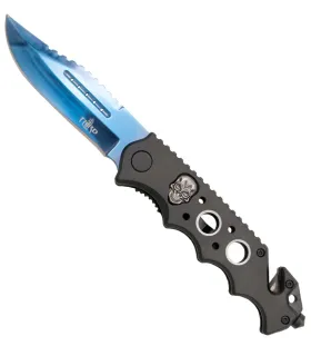 Third Skull Design Tactical Knife, in black (21.2 cm.) ⚔️