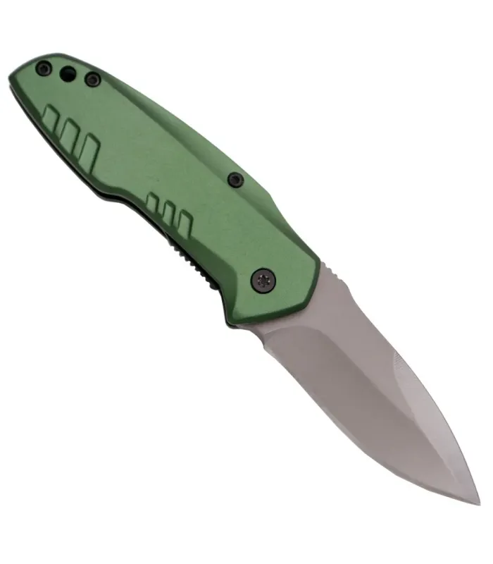 Canivete tático Third com cabo verde (15,4 cm.) ⚔️