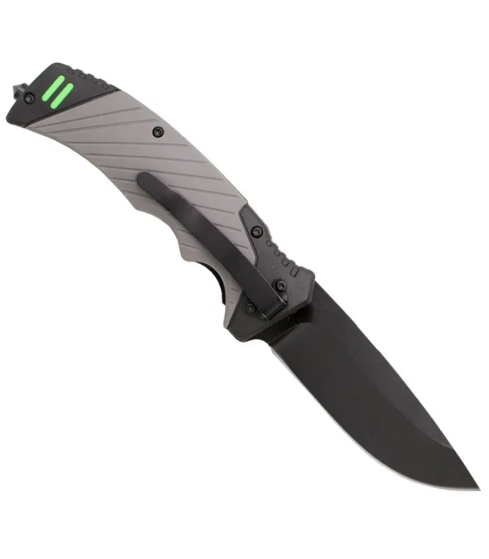 Canivete tático Third com pedernal e rompe-vidros (22 cm). ⚔️