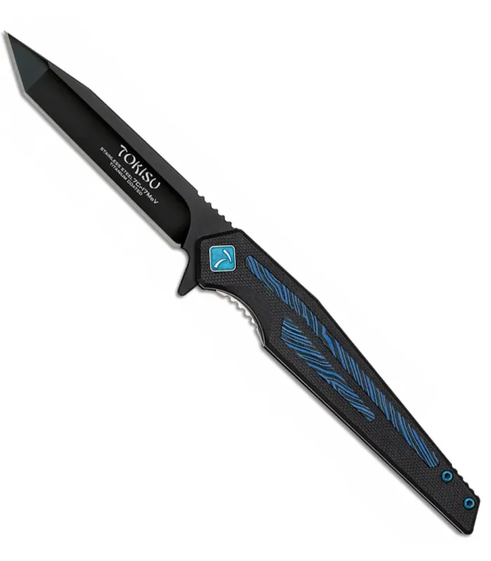 Navaja táctica marca TOKISU G10 Damascus (8,60 cm.) ⚔️