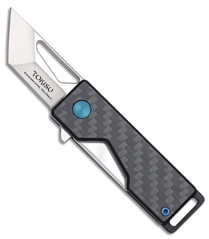 Coltello tattico marca TOKISU, FC blu (10,60 cm.) ⚔️