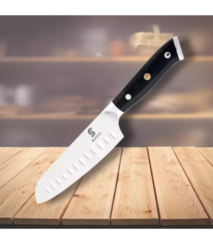 Japanesisches Santoku-Messer mit Mango-Micarta, Art Gladius ⚔️