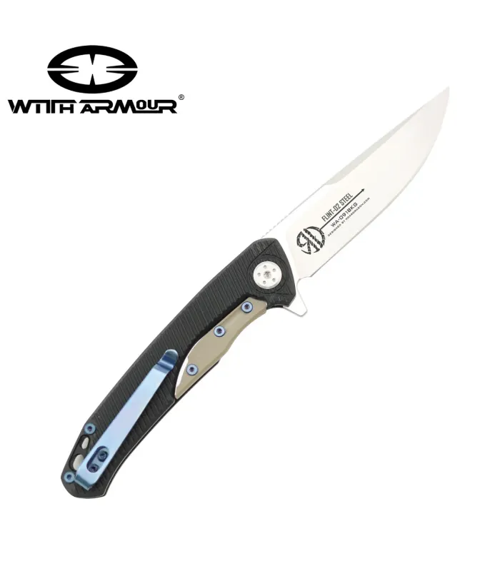 Coltello tattico tascabile Flint, lama in acciaio D2 ⚔️