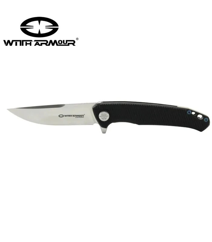 Pocket Flint taktisk kniv med rustfrit stålblad D2 ⚔️