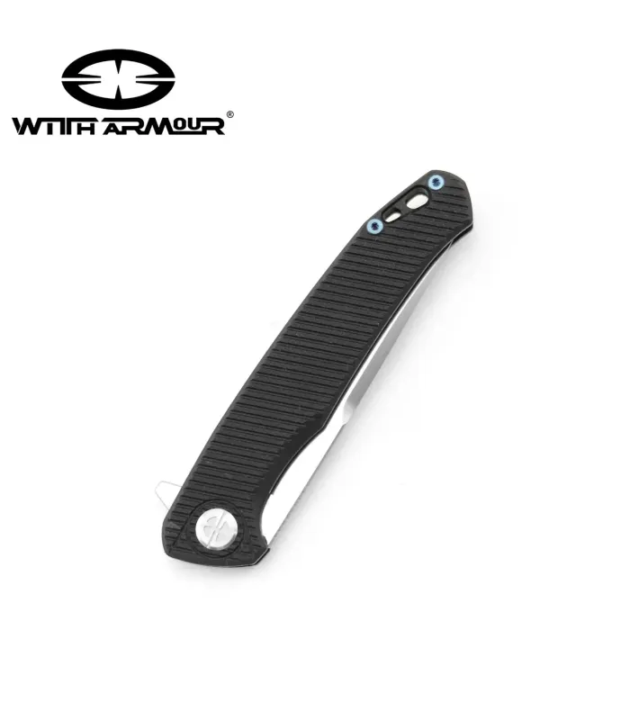 Pocket Flint taktisk kniv med rustfrit stålblad D2 ⚔️