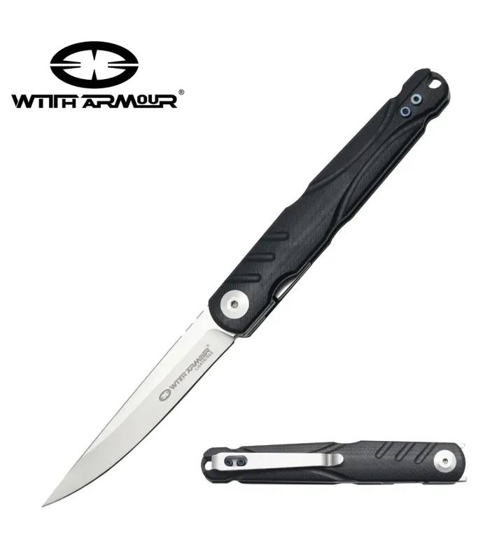 Coltello tattico Stark da tasca, lama in acciaio D2 ⚔️