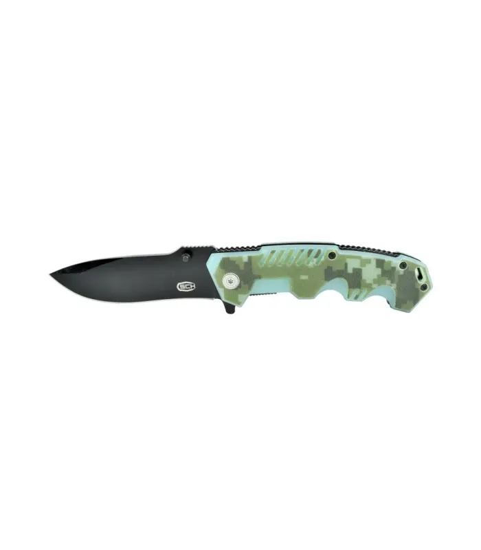 Navaja de bolsillo SCK empuñadura camo verde (20 cm.) ⚔️