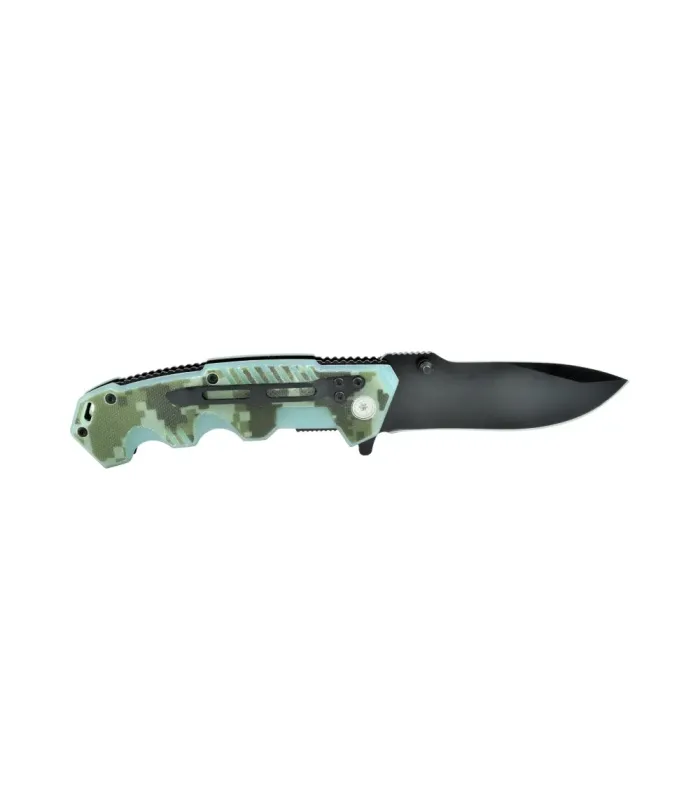 Navaja de bolsillo SCK empuñadura camo verde (20 cm.) ⚔️