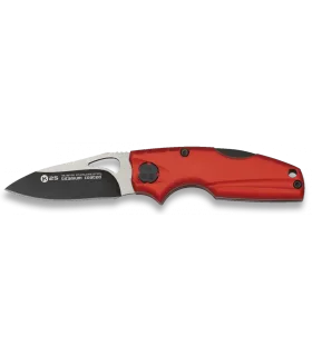 Navaja de bolsillo EDC K25 roja, con clip ⚔️