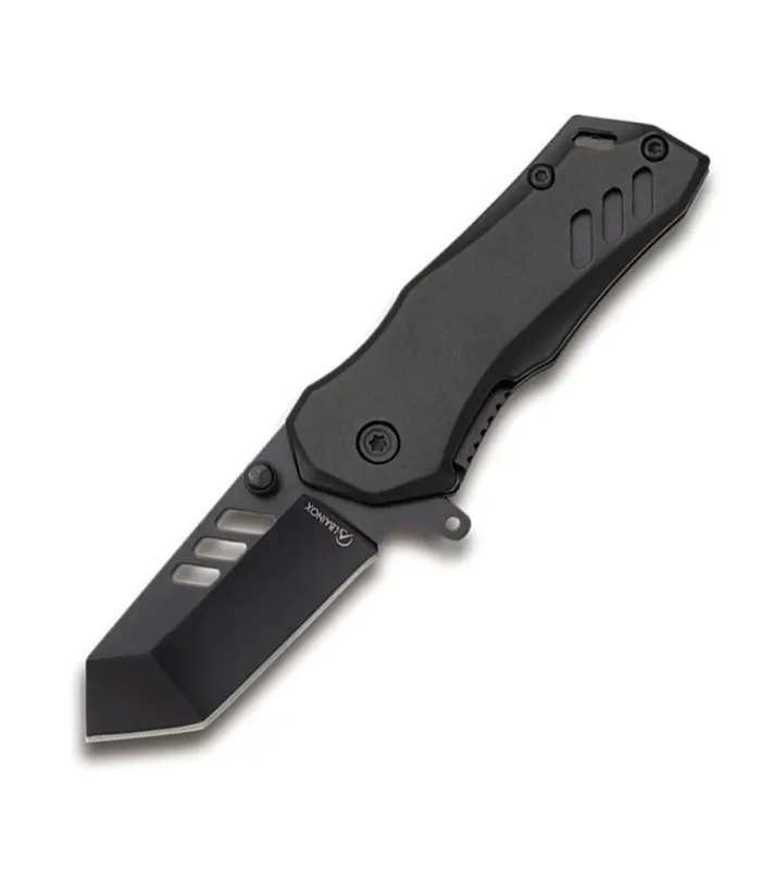 Taktisk kniv K-25 med sort aluminiumhåndtag ⚔️