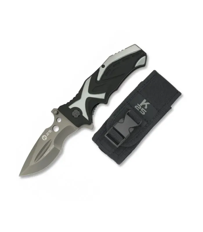 Canivete tático K25 cinza titânio ⚔️