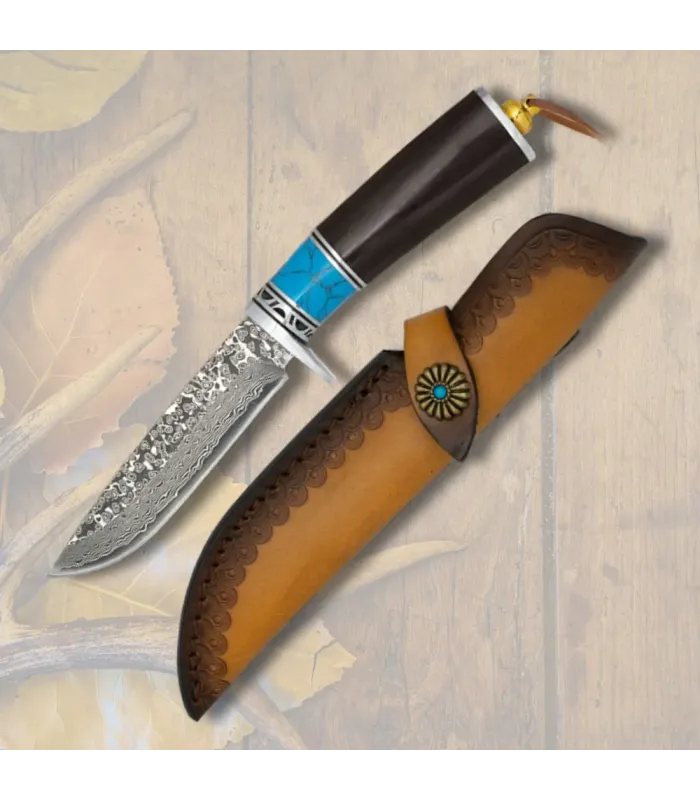 Hunting knife Damascus blade 73 layers (24.5 cm.) ⚔️