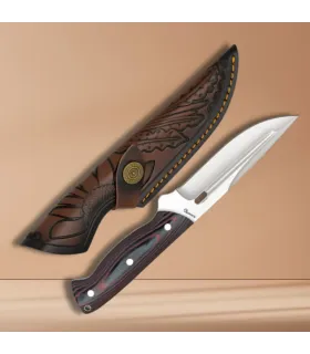 Jagdmesser Albainox mit Hülle, dekoriert (24 cm). ⚔️