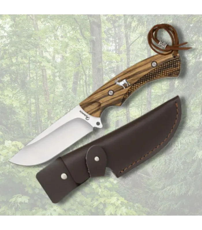 Jagdmesser Albainox mit Scheide, Hirsch ⚔️