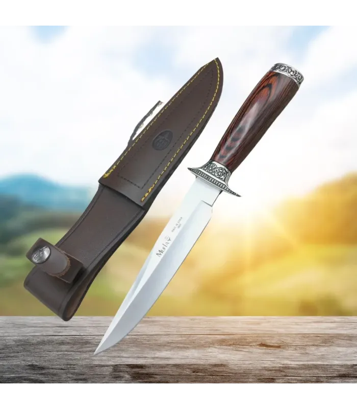Hunting Knife 11633 coral wood by Muela ⚔️