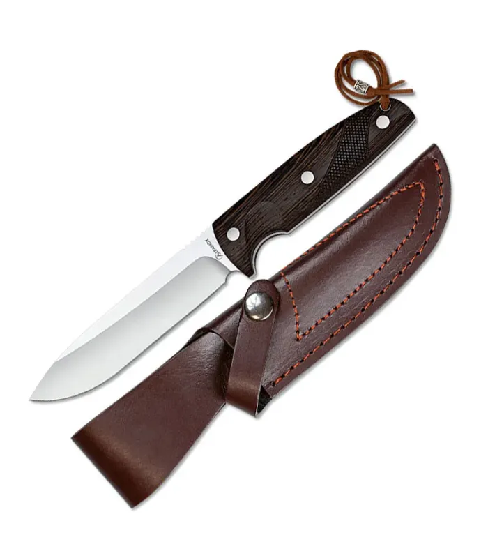 Faca de caça marca Albainox madeira wengue (24 cm). ⚔️