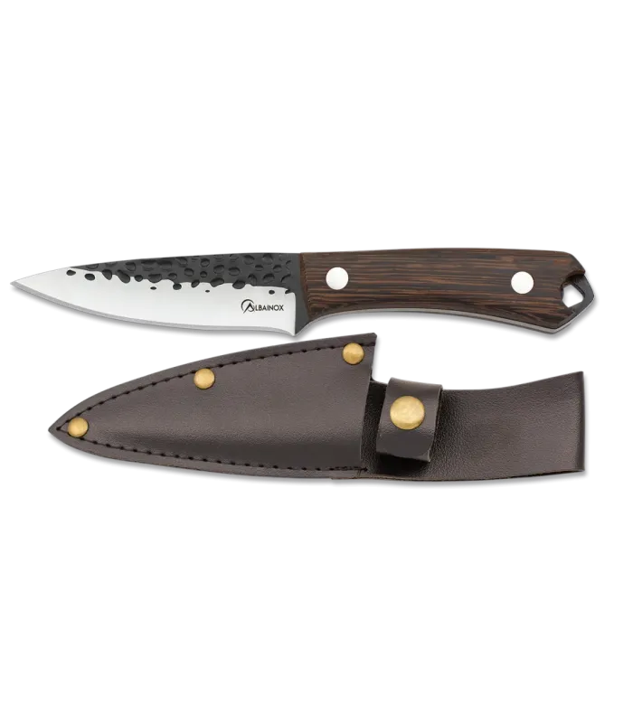 Cuchillo de caza marca Albainox madera wengué (20,70 cm.) ⚔️