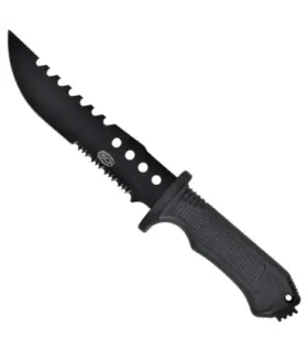 Coltello da caccia SCK lama in acciaio inossidabile con sega (31,5 cm). ⚔️