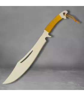Machette en bois pour l'entraînement, cordon jaune ⚔️