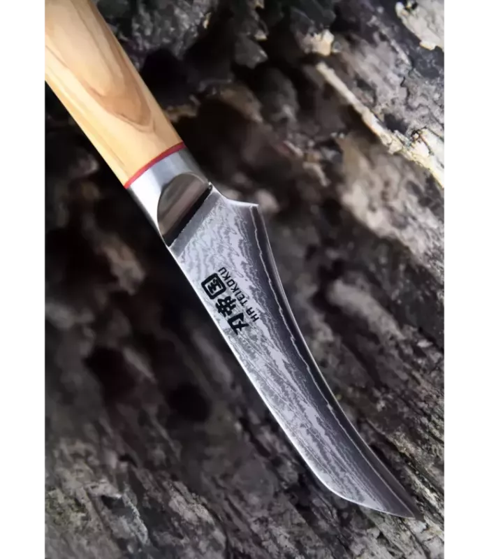 Faca de Cozinha para Legumes, Ha Teikoku, lâmina de Aço Damasco (33 cm). ⚔️