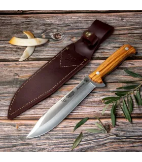 Couteau de chasse Cudeman, manche en bois d'olivier ⚔️