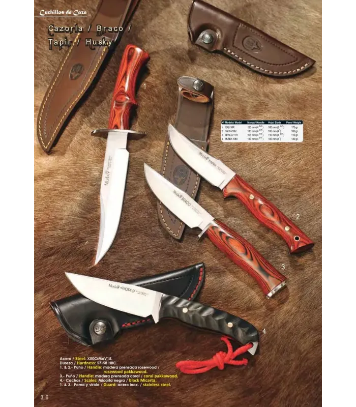 Jagtkniv Braco, træ koral ⚔️