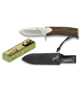 Couteau de chasse, manche en bois de cerf ⚔️