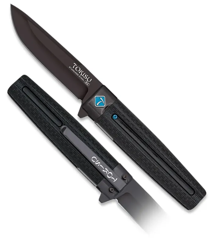 Navaja de campo modelo Tokisu D2, color negro ⚔️