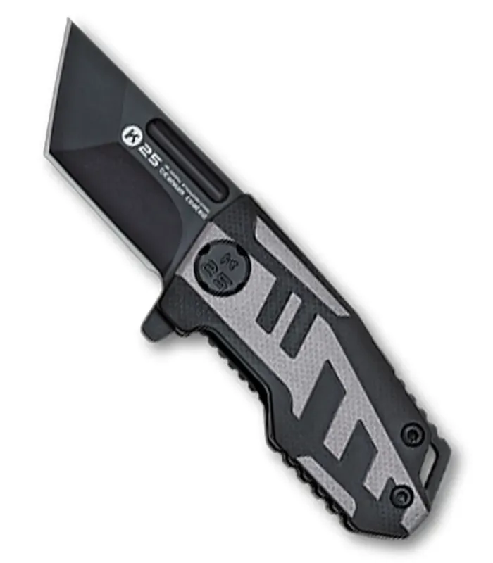 K25 Tactical Knife with Black-Grey Handle ⚔️