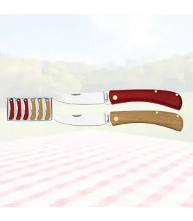 Set of 6 two-tone Albainox cheese knives - fork ⚔️