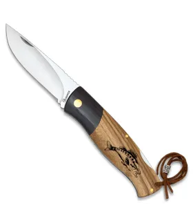 Albainox Stamina Zebra Field Knife, fish design ⚔️