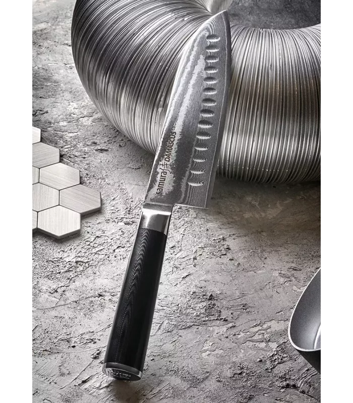 Cuchillo japonés Santoku Serie Samura Damascus ⚔️