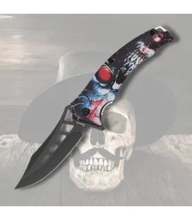 Couteau Albainox design 3D modèle Crâne (20,1 cm.) ⚔️
