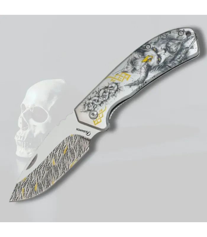 Albainox dekoreret kniv model The Devil (20,1 cm.) ⚔️