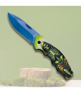 Albainox lommekniv med skeletthåndtag 3D (19,6 cm.) ⚔️