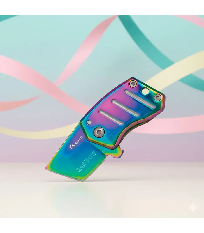 Mini Albainox Rainbow Model Pocket Knife, Tanto (7.8 cm.) ⚔️