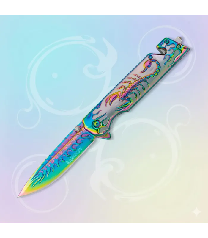 Albainox Rescue Knife Model Rainbow Scorpion ⚔️