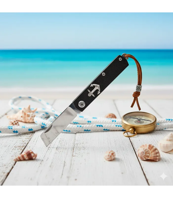 Nautical Knife Albainox Anchor, with Cut Point (13.8 cm.) ⚔️