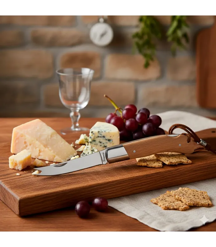 Canivete de campo Albainox modelo quesera e garfo, lâmina de 9 cm. ⚔️