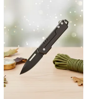 Navaja Schlüsselanhänger Albainox, mit gelochtem Blatt 4 cm. ⚔️