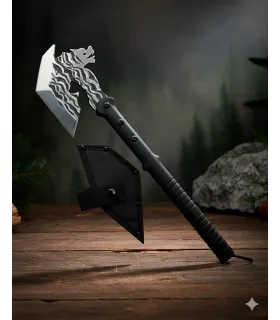 Hacha táctica Albainox cabeza de Dragón (50 cm.) ⚔️