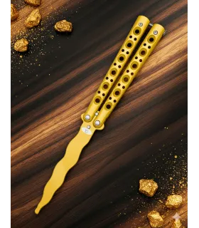 Faltschlitzmesser Albainox flamíger goldfarben (22,9 cm.) ⚔️