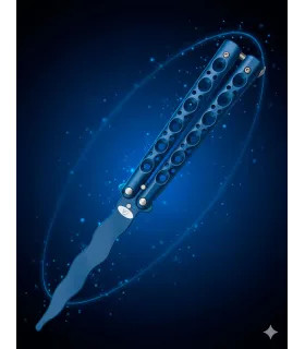 Faltschlitzmesser Albainox Flammbügelflamme Blau (22,9 cm.) ⚔️
