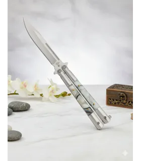 Navaja mariposa SCK empuñadura metal y ABS (22,5 cm.) ⚔️
